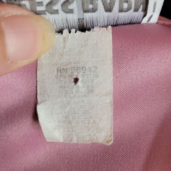 Vintage 70's DressBarn Blazer Retro Tapered Collar Scoop Single Button Pink XL - Picture 9 of 11